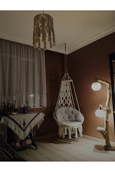cavisshome Caviss Home Makrome Salıncak Minderi Bêj Rengî (sadece Minder) Bêj...