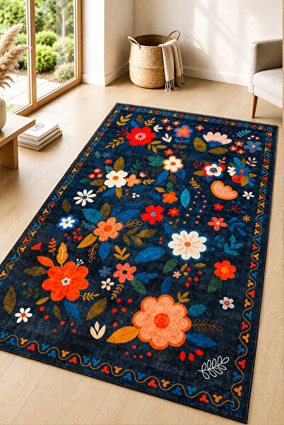Chilai Home REWOL Makinede Yıkanabilir Kaymaz Taban Leke Tutmaz Dijital Salon...