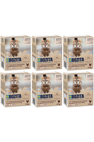 Bozita Meat chunks with poultry in sauce 6x370g