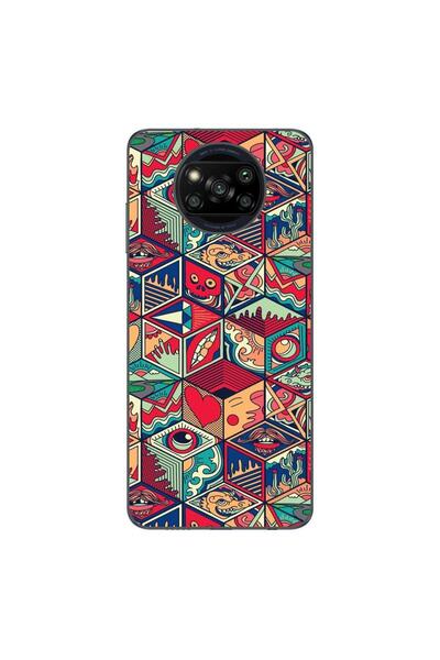 OEM Θήκη συμβατή με Xiaomi Poco X3 Pro από σιλικόνη gel TPU με γεωμετρικό σχέ...