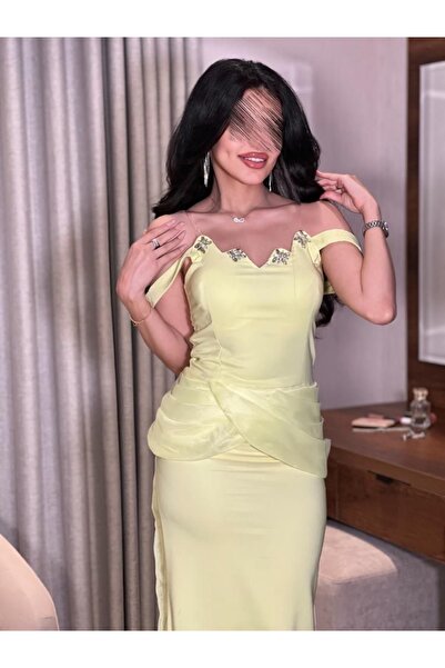 Loren فستان وفاء ليموني صيفي