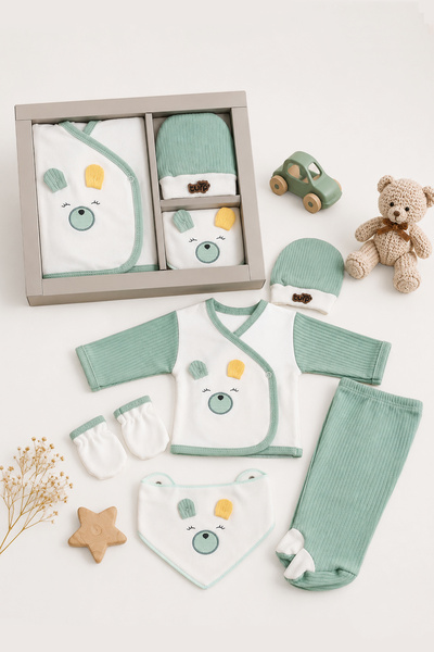 Sitilin Newborn 5-Piece Hospital Discharge Set Zibin Set Baby Hospital Discha...