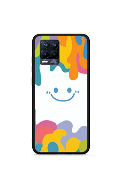 Other Realme 8 i Oil Paint Smile Black Glossy Θήκη