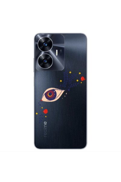 Other Realme Note 50 Flower eye Transparent Silicone TPU Θήκη