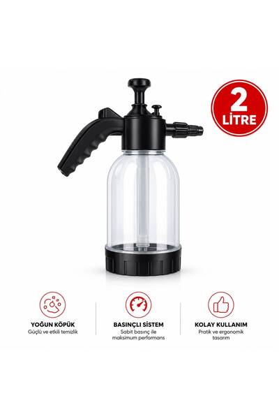 Carub 2 Litre Basınçlı Köpük Pompası Yoğun Köpük oluşturan Araç Yıkama Spreyi
