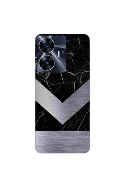 Other Realme Note 50 Marble Arrow Down Transparent Silicone TPU Θήκη