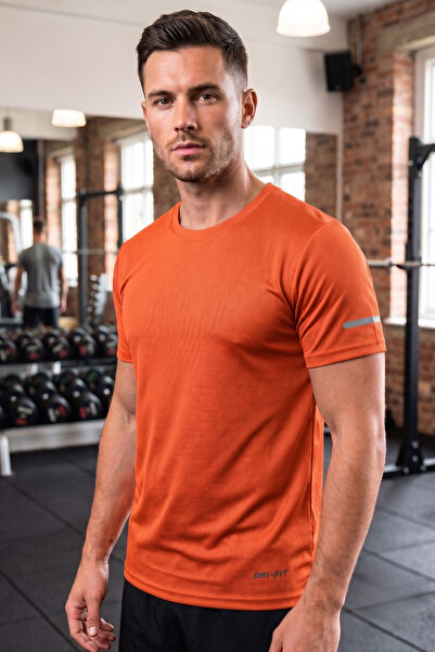 GENIUS STORE Erkek Spor Tişört Hızlı Kuruyan Nefes Alabilen Polyester Kumaş F...