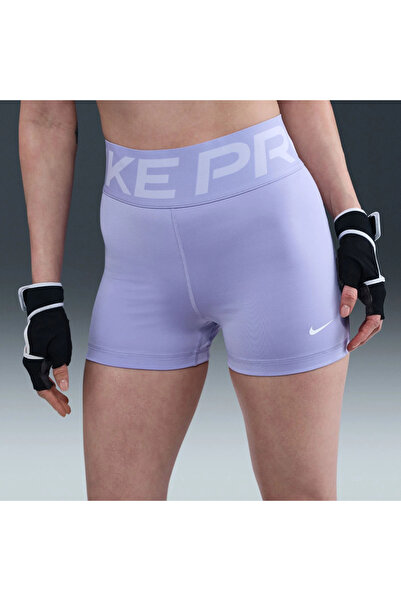 Nike Pro Sculpt Dri-FIT HR 3" Short Kadın Mor Şort
