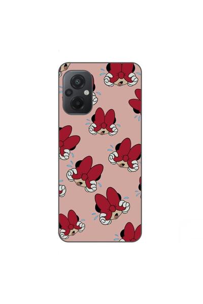 OEM Case compatible with Xiaomi Poco M5 Silicone Gel Tpu Minnie Pattern Red C...