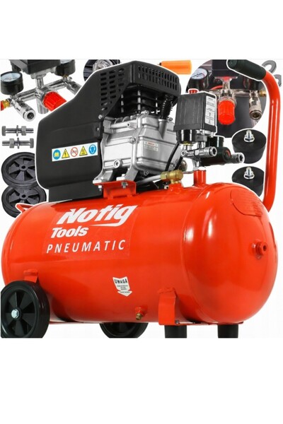 Notig Tools Compresor de aer de 50L, Notig Tools, 2CP, monofazat, N3421