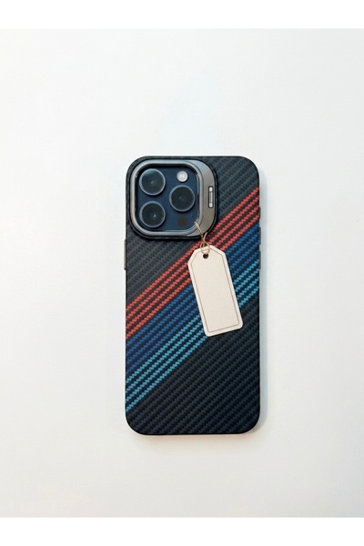 Casevia 15 Pro Max Karbon Bmw Logolu standlı