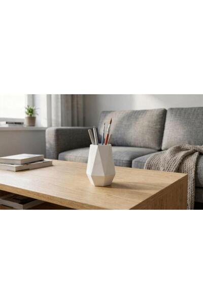 FONOON Geometric Long Vase Gypsum