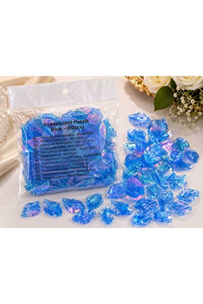 Home Iridescent Decorative Petals – Top Bottom Set of 120 Pieces (2 x 60 pcs.)