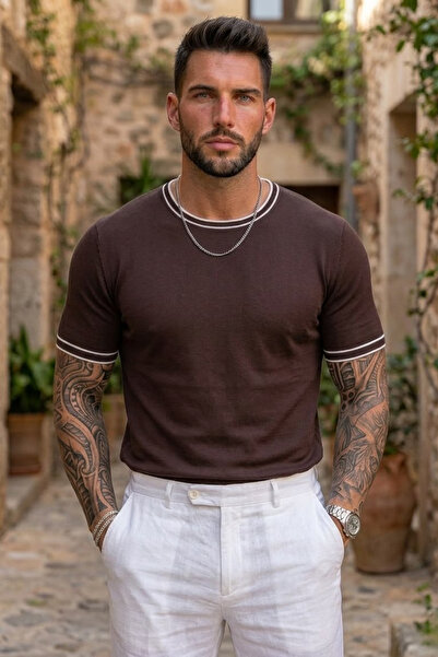 bozdemirtshirt Men's Summer Knitwear T-Shirt