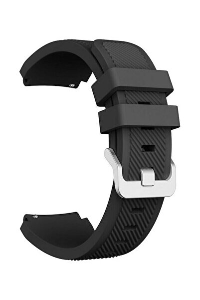 OEM Λουράκι Σιλικόνης Μαύρο με Υφή Τουίλ (Realme Watch S) 68843919A25