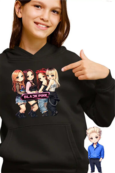 OEM Παιδικό Κοριτσίστικο Φούτερ BlackPink Πάρτι K-pop Εμπορεύματα