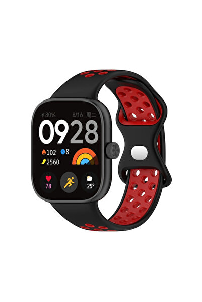 OEM Δίχρωμο Διάτρητο Λουράκι Σιλικόνης Μαύρο (Redmi Watch 4 / Redmi Watch 5)