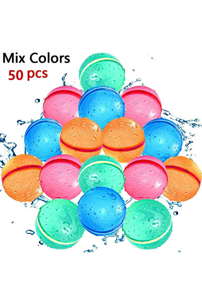 Choice6 50PCS New Reusable Water Balloons Refillable Water Balloon Quick Fill...
