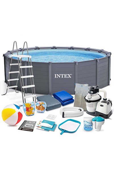 Intex Piscină de grădină din panouri 478 x 124 cm 18 in 1 26384