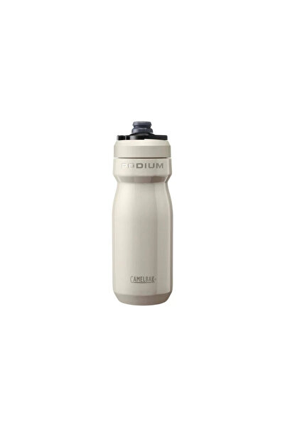 Camelbak زجاجة بوديوم معزولة من الستانلس ستيل سعة 530 مل - أبيض