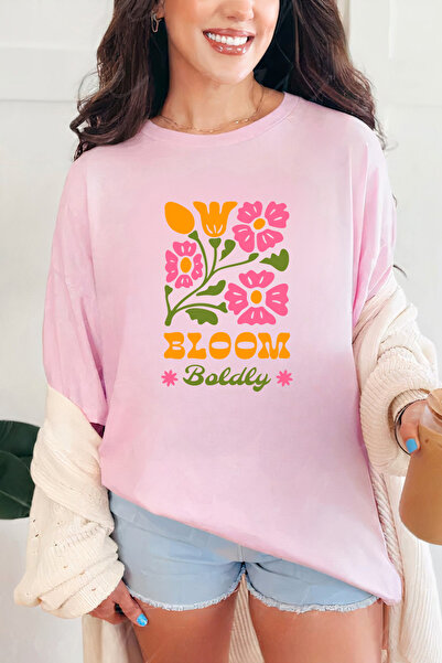 Sarah's Boutique Women's T-shirt – 100% cotton – Bloom Boldly