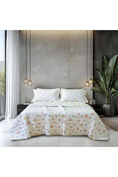 Alhabib bedding طقم غطاء لحاف سمرلاند قطن 100% مزدوج برسومات الزهور أبيض عدد ...