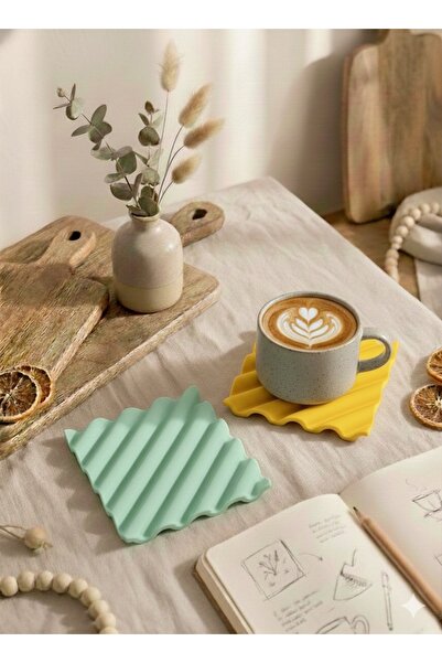 Gamy Crafts Set of 2 Aesthetic Wavy Coasters |   Modern Pinterest Coasters | ...
