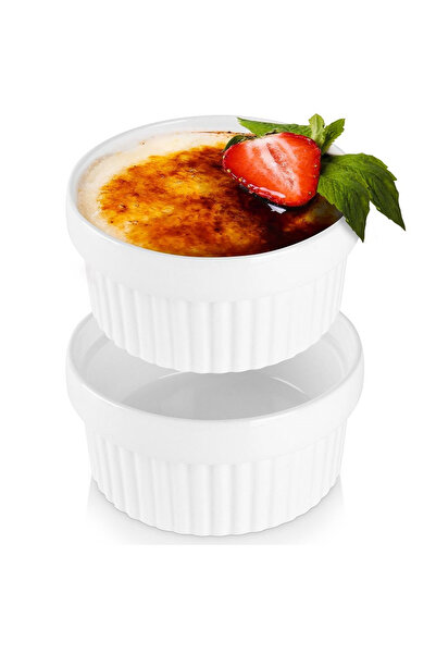 Orion Set de 2 ramekin-uri din ceramică albă de 250 ml