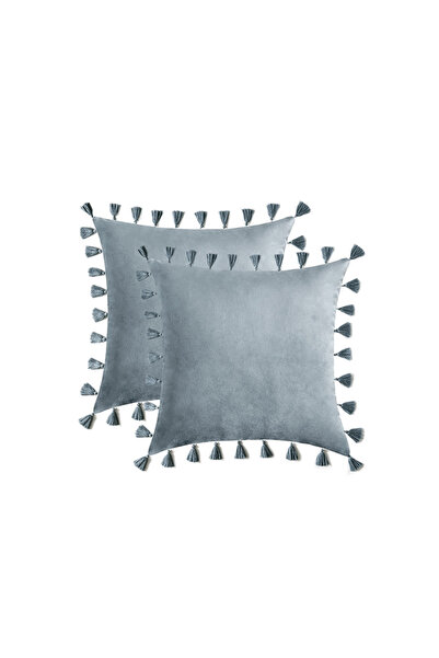 MIULEE Set de 2 huse de perna din catifea cu ciucuri, MIULEE, decorative si m...