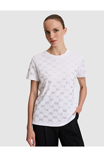 Pierre Cardin Beyaz Regular Fit Tişört 50319828-VR013