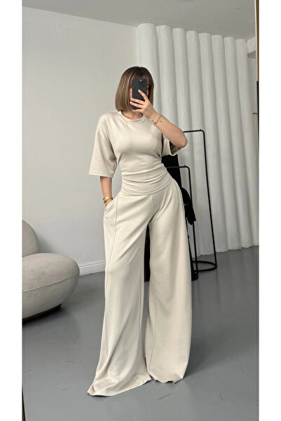 nona butik طقم روزا المربوط - حجري
