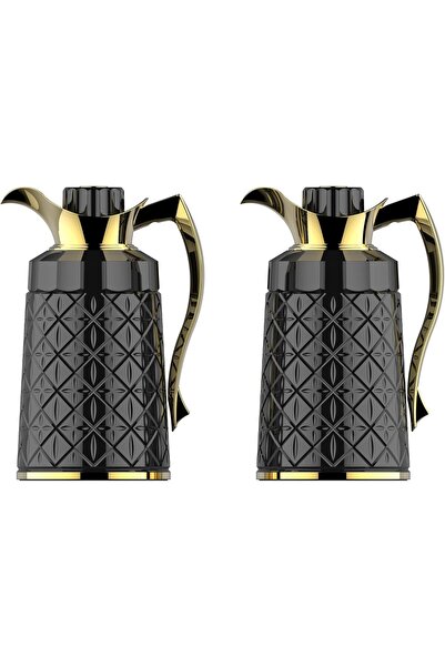 ALSAIF 2-piece Emerald-shaped Coffee and Tea Thermos Set, Size: 1.0 / 1.0 Lit...
