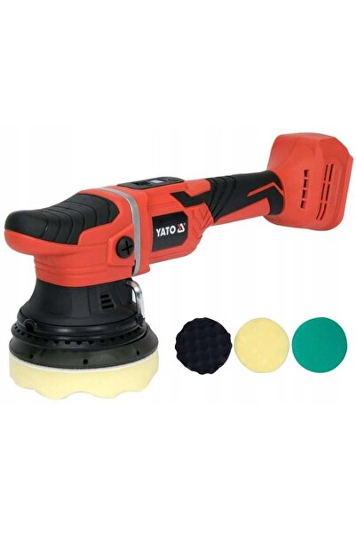 yato YT-82925 18V 125мм Акумулаторна ексцентрична полирмашина, 3 подложки, бе...