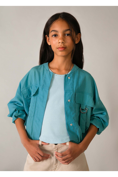 MAYORAL Girl's Buckled Jacket 6404
