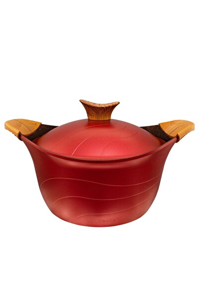 Neoklein CS24 Pot with Lid, 24 cm, 4.2 L, Cast Aluminum, Non-Stick, Red