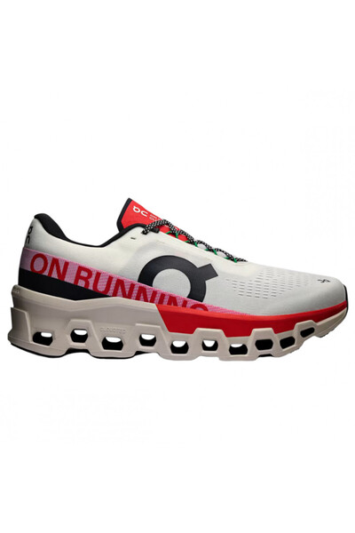 ON Pantofi de alergare bărbați Cloudmonster 2 SS 2025 - Alb/Roșu - 43