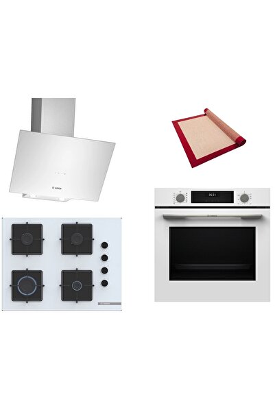 Bosch Beyaz 3 lü Ankastre Set 597 ( HUA717BV0T - POP7C2P31O - DWK64PJ20T ) 67...
