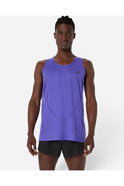 Asics METARUN SINGLET Erkek Mavi Atlet 2011D508-400