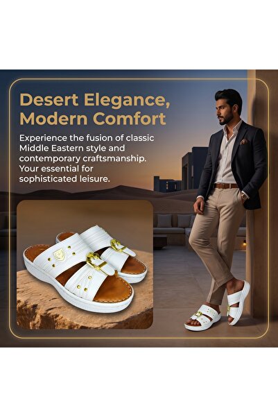 Khayrat Slipper Exclusive Italian Designer Men's Gulf Sandals, Unique Buckle ...
