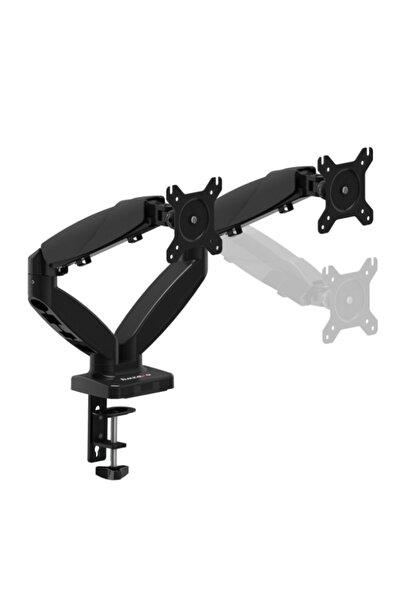 Huzaro Motion 2.2 Dual Monitor Arm 15-27", Gas Spring, VESA, 14 kg, Black