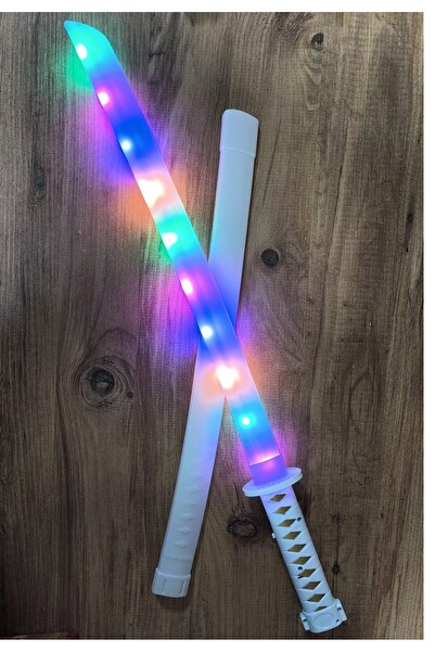 LRS STORE Işıklı Sesli Oyuncak Kılıç Hareket Sensörlü Katana Işın Kılıcı 70 cm