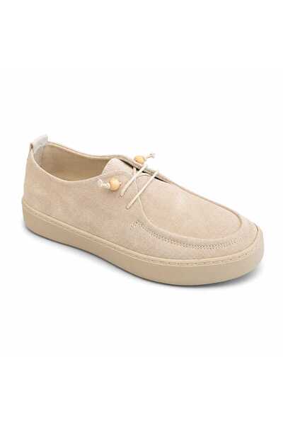 Koray Shoes Beige Suede Women's Shoes
