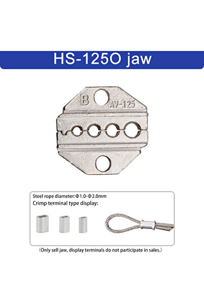 Choice24 HS-125O jaw 1pcs HS Crimping pliers jaw for 230mm pliers plug spring...