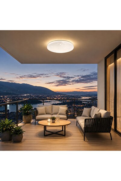 Alessandro DESIGN Plafoniera LED Raza 22W, 23 cm, 3000K/4000K/6000K, Alb, Lum...