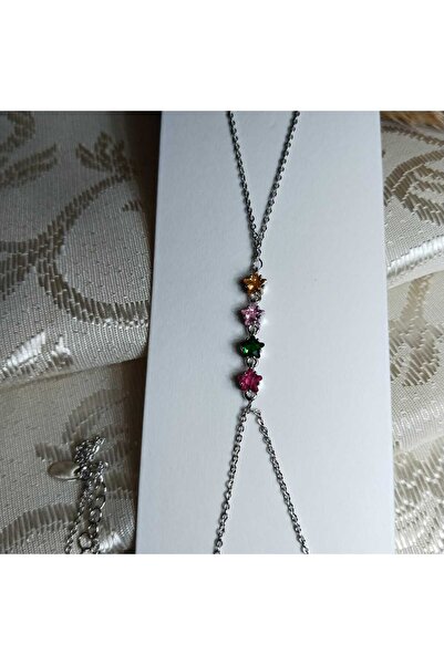 FASHİON JEWELRY سوار شاهميران فضي اللون