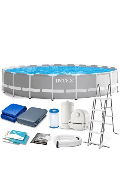 Intex Piscină de grădină cu cadru 610 x 132 cm 12-în-1 26756