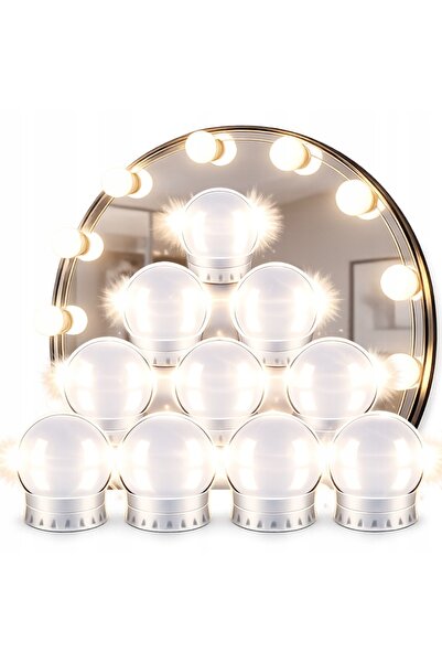 Ayawaska Set lumini LED pentru oglinda si masa de machiaj 10 piese cu aliment...