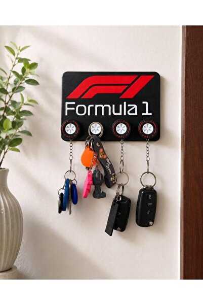 KAR3DELEN Printing Formula 1 Temalı Anahtarlık Askılığı – F1 Tasarımlı Duvar ...