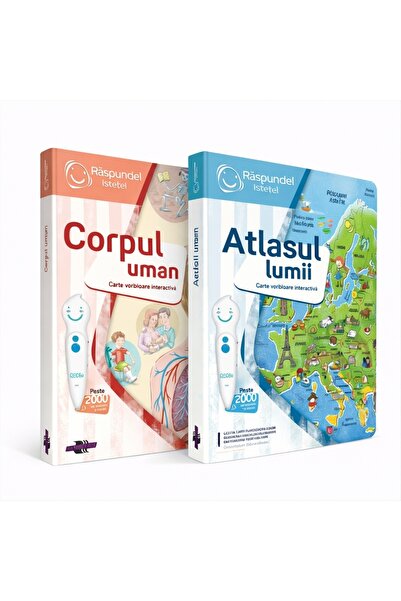 Raspundel Istetel 2 PRODUSE: Set 2 carti interactive Raspundel Istetel, Atlas...