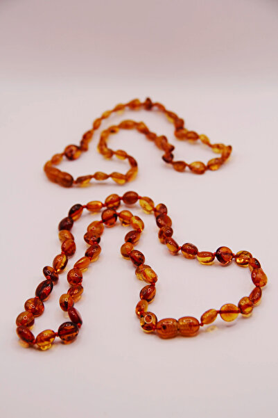 assa accessories Damla Kehribar Anne-Bebek Kolye Set Orjinal Sertifikalı